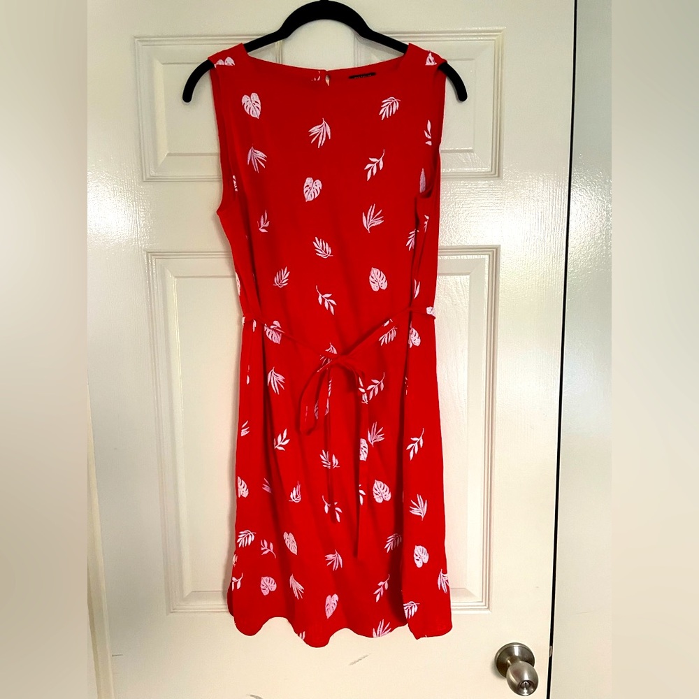 Ann Taylor embroidered linen dress.